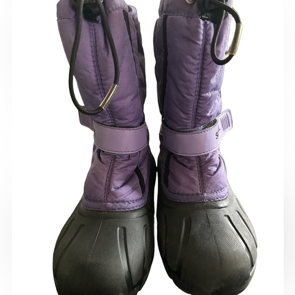 Sorel Purple Youth Pull-On Flurry Boot Size 3 - Picture 2 of 6
